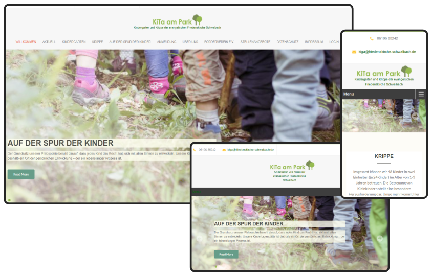 Responsive Website mit WordPress für KiTa Kindergarten Kinderkrippe